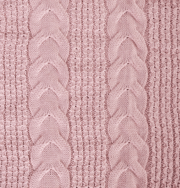 Manta Peseira Tricot Dalia - Rosa
