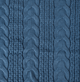 Manta Peseira Tricot Dalia - Azul Jeans