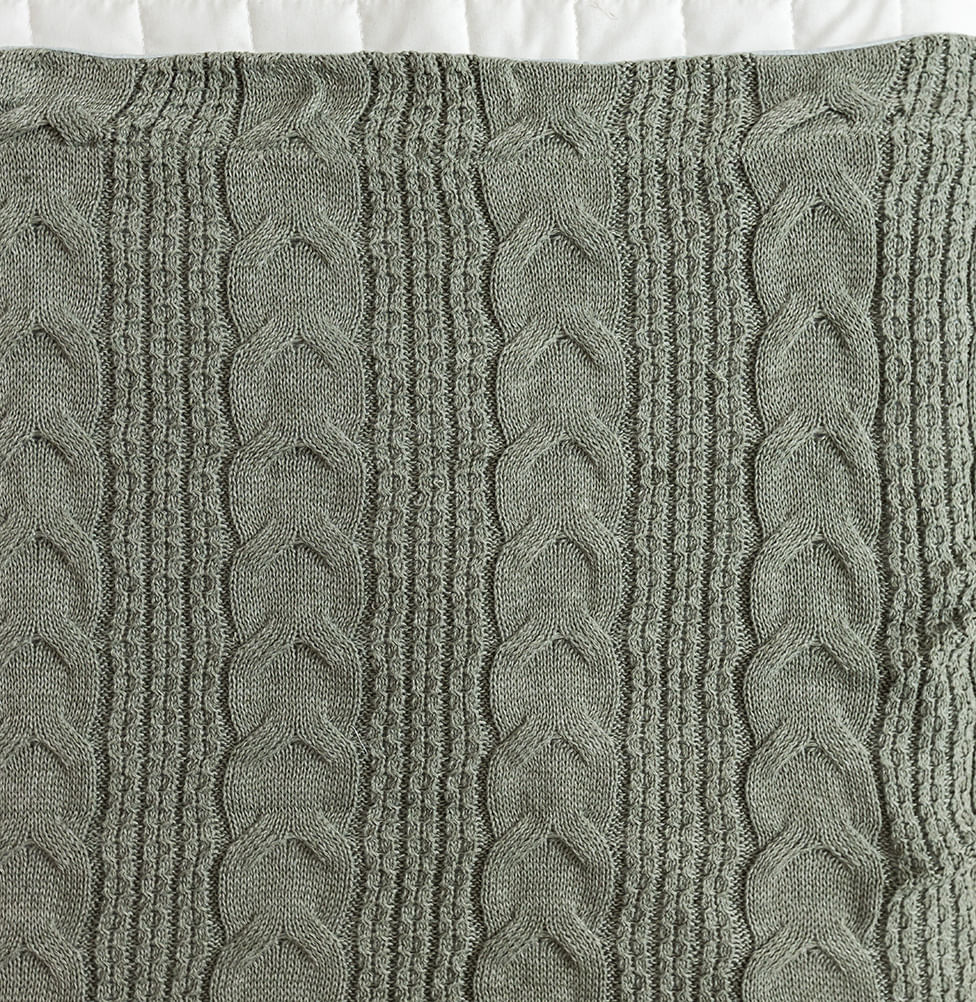 Manta Peseira Tricot Dalia - Verde Malva