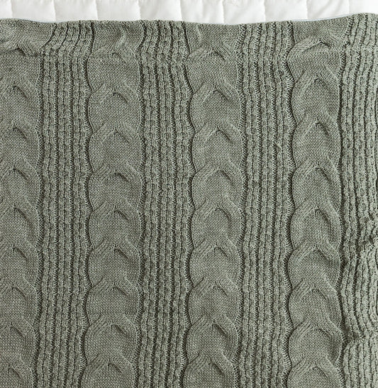 Manta Peseira Tricot Dalia - Verde Malva