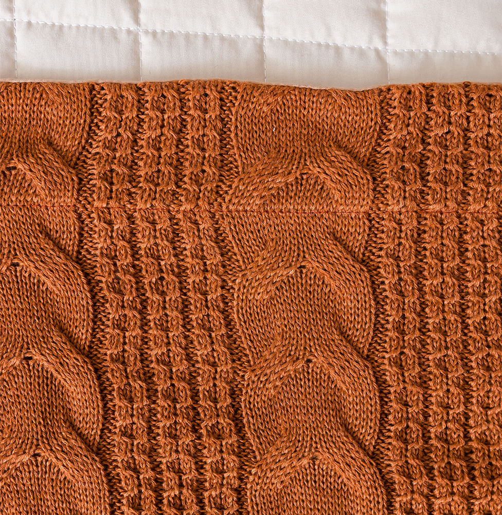 Manta Peseira Tricot Dalia - Cobre