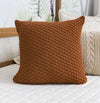 Capa de Almofada Tricot Colmeia 50cm x 50cm - Cobre