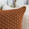 Capa de Almofada Tricot Colmeia 50cm x 50cm - Cobre