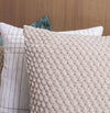 Capa de Almofada Tricot Colmeia 50cm x 50cm - Bege Geada