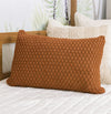 Capa de Almofada Tricot Colmeia 60cm x 40cm - Cobre