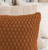Capa de Almofada Tricot Colmeia 60cm x 40cm - Cobre