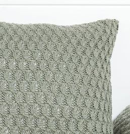 Almofada Tricot Colmeia 40x30cm - Verde Malva 