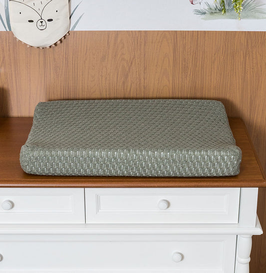 Trocador Tricot Colmeia - Verde Malva