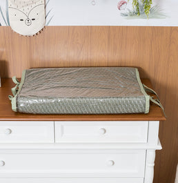 Trocador Tricot Colmeia - Verde Malva