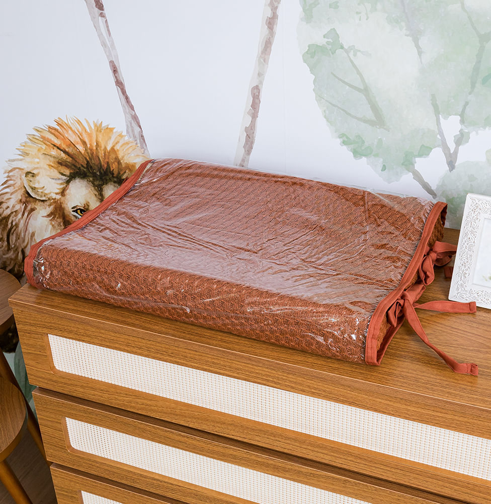 Trocador Tricot Colmeia - Cobre