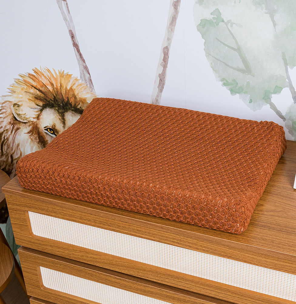 Trocador Tricot Colmeia - Cobre