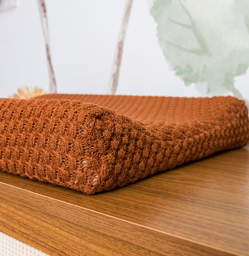 Trocador Tricot Colmeia - Cobre