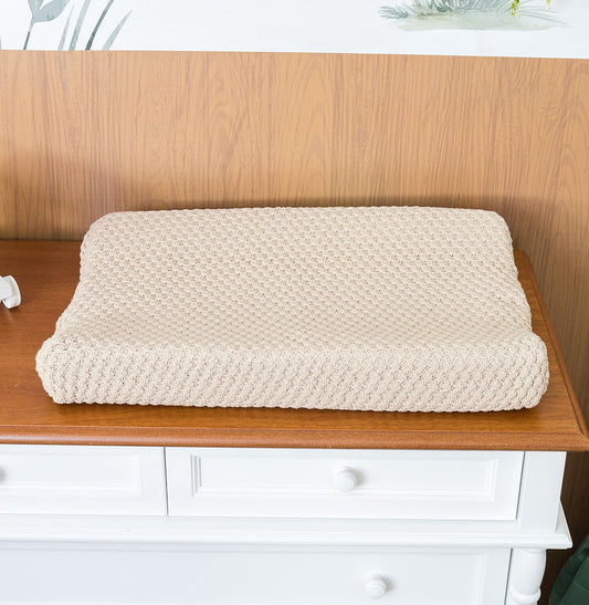 Trocador Tricot Colmeia - Bege Geada