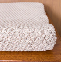 Trocador Tricot Colmeia - Bege Geada