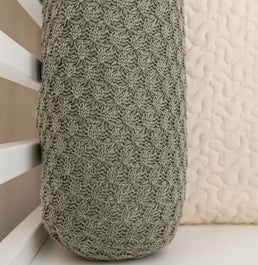 Kit 2 Rolos de Berço Tricot Colmeia 1,30m - Verde Malva