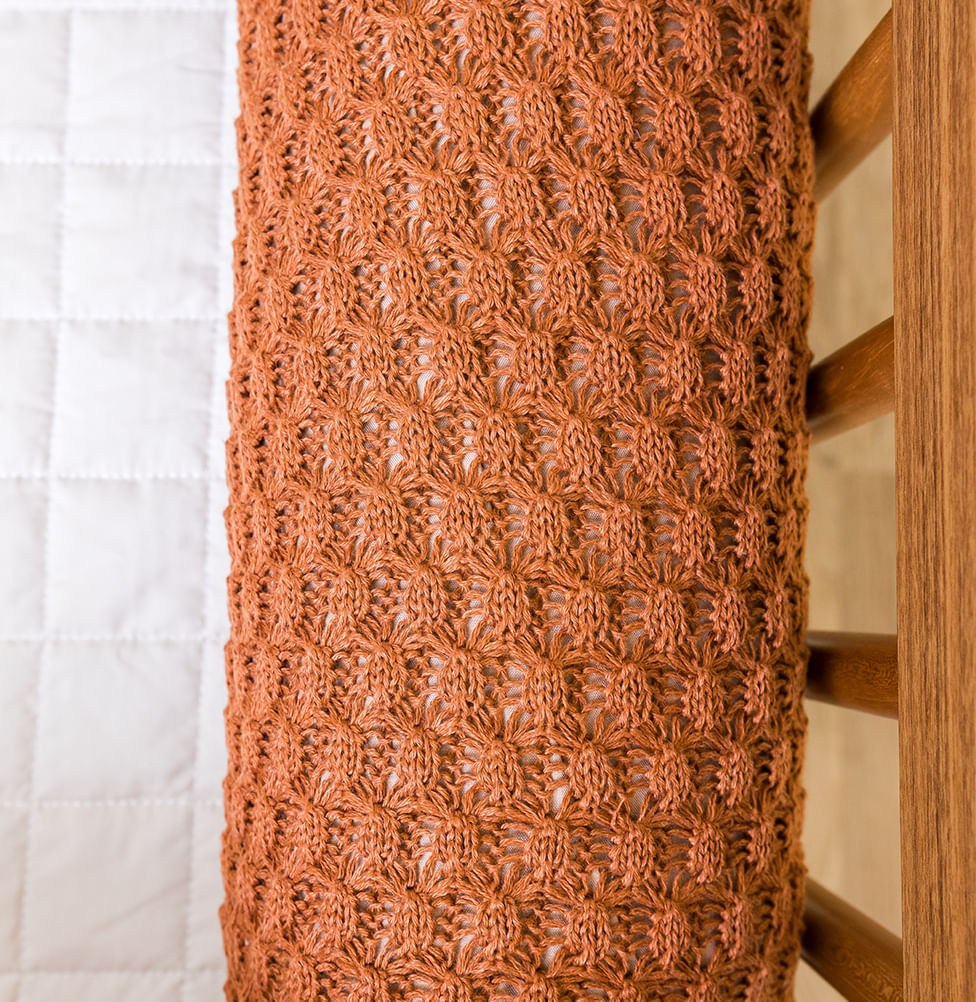 Kit 2 Rolos de Berço Tricot Colmeia 1,30m - Cobre