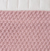 Manta Peseira Tricot Colmeia - Rosa
