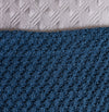 Manta Peseira Tricot Colmeia - Azul Jeans