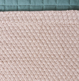 Manta Peseira Tricot Colmeia - Bege Geada