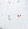 Capa de Almofada Bordado Passarinho 60x40cm - Branco 
