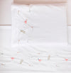 Lençol de Berço Passarinho 3 Peças - Branco