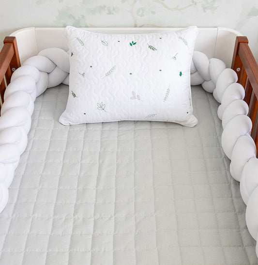 Almofada Bordado Ramos 40x30cm - Branco