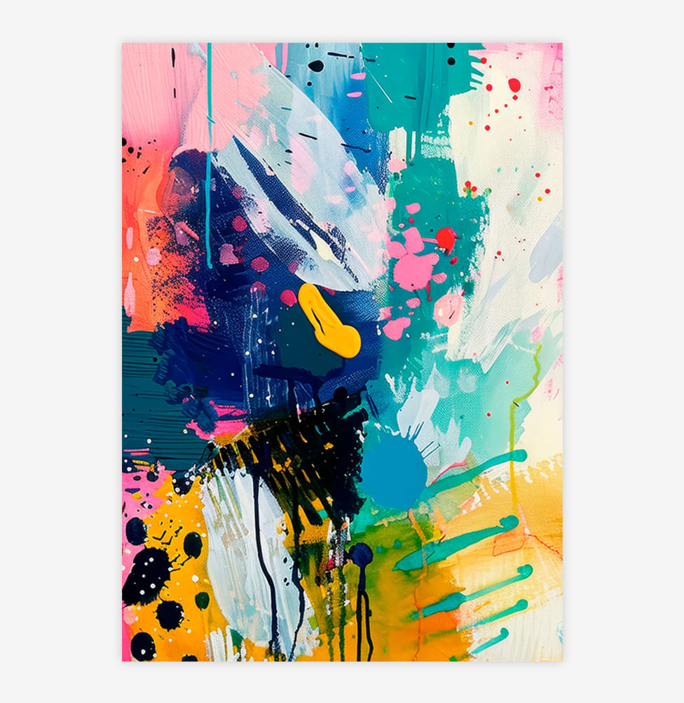 Quadro Um dia Colorido Esquerda – Vertical