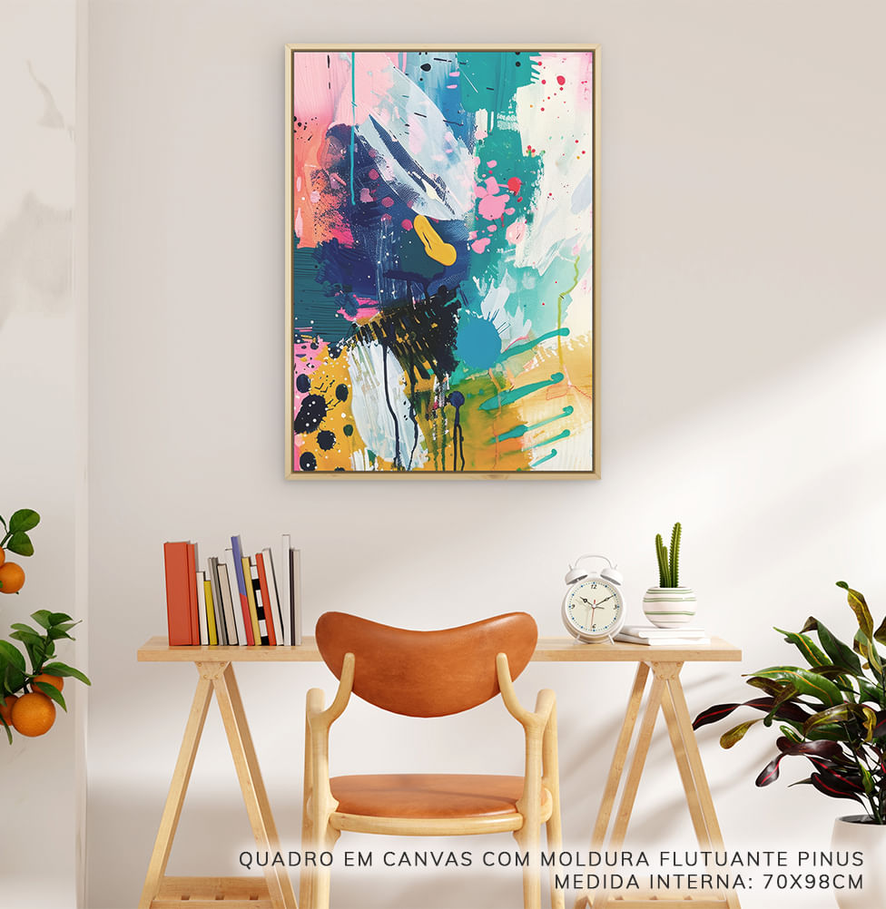 Quadro Um dia Colorido Esquerda – Vertical