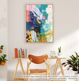 Quadro Um dia Colorido Esquerda – Vertical