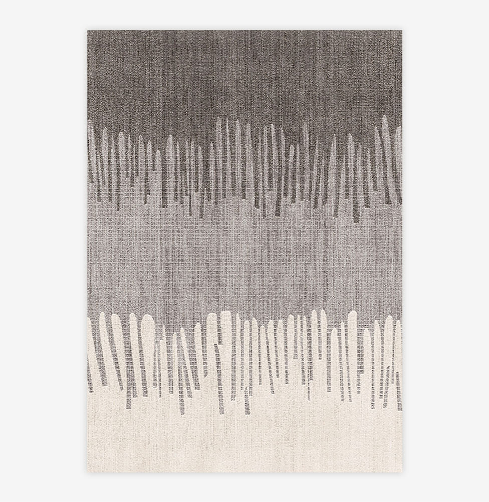 Quadro Rabisco Cinza Tinta – Vertical