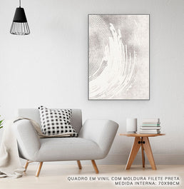 Quadro Rabisco Cinza – Vertical