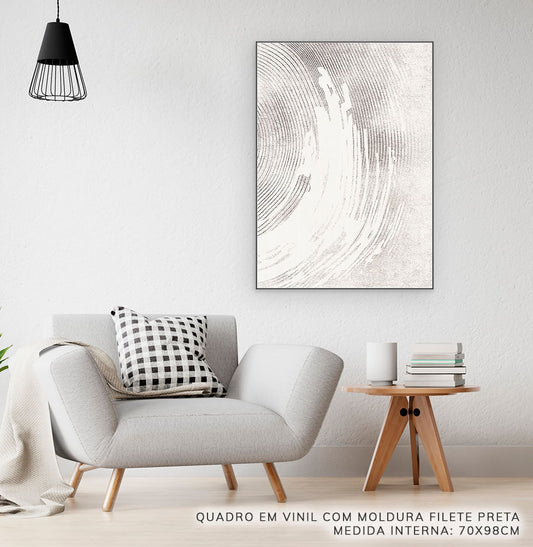 Quadro Rabisco Cinza – Vertical