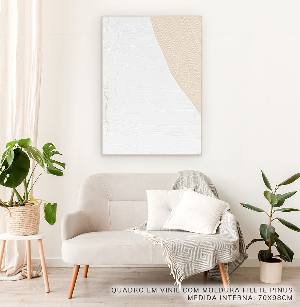 Quadro Elo Bege Esquerda – Vertical