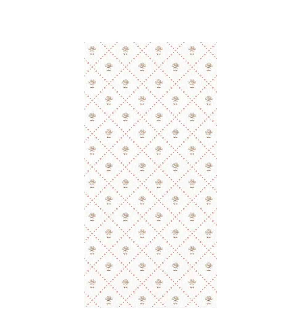 Papel de Parede Algodão com Losango - Bege