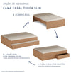Cama Casal Turca Slim - Freijó
