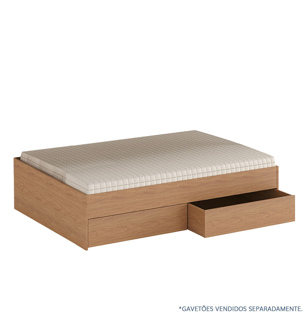 Cama Casal Turca Slim - Freijó