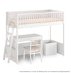 Cama Infantil Mezanino Slim - Branco