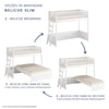 Cama Infantil Mezanino Slim - Branco