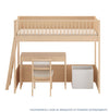 Cama Infantil Mezanino Slim - Carvalho