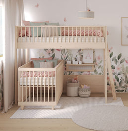 Cama Infantil Mezanino Slim - Carvalho