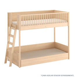 Cama Infantil Mezanino Slim - Carvalho