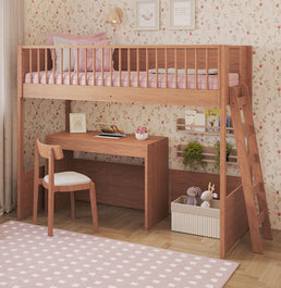 Cama Infantil Mezanino Slim - Freijó