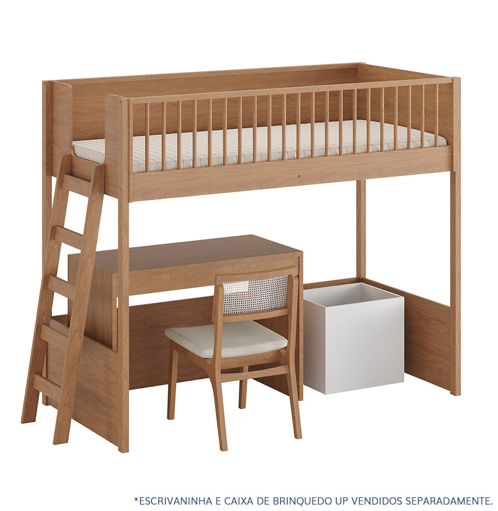 Cama Infantil Mezanino Slim - Freijó