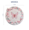 Tapete Infantil Redondo Borboleta e Flores Playmat