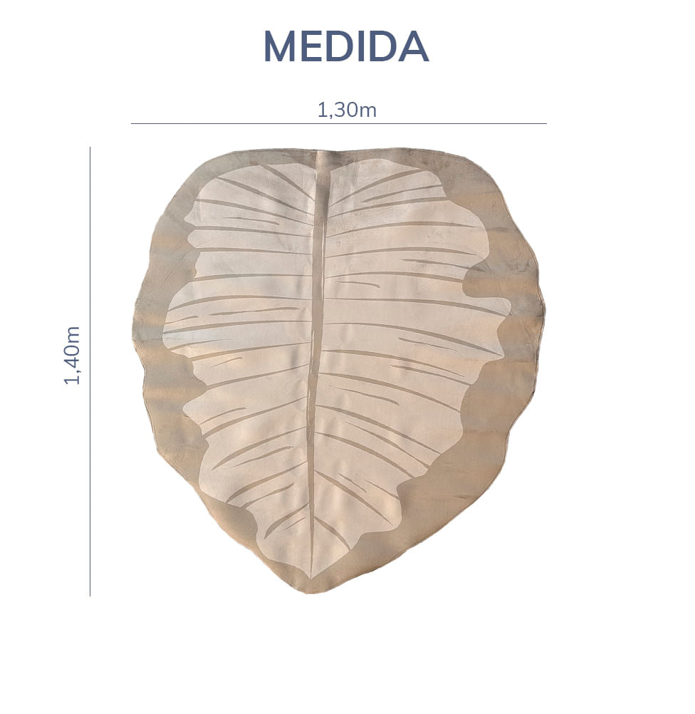 Tapete Infantil Folha Bege Playmat