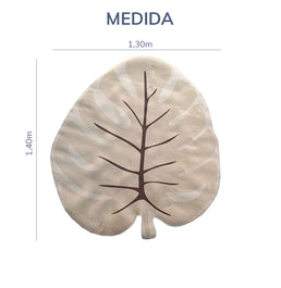 Tapete Infantil Folha de Adão Bege Playmat