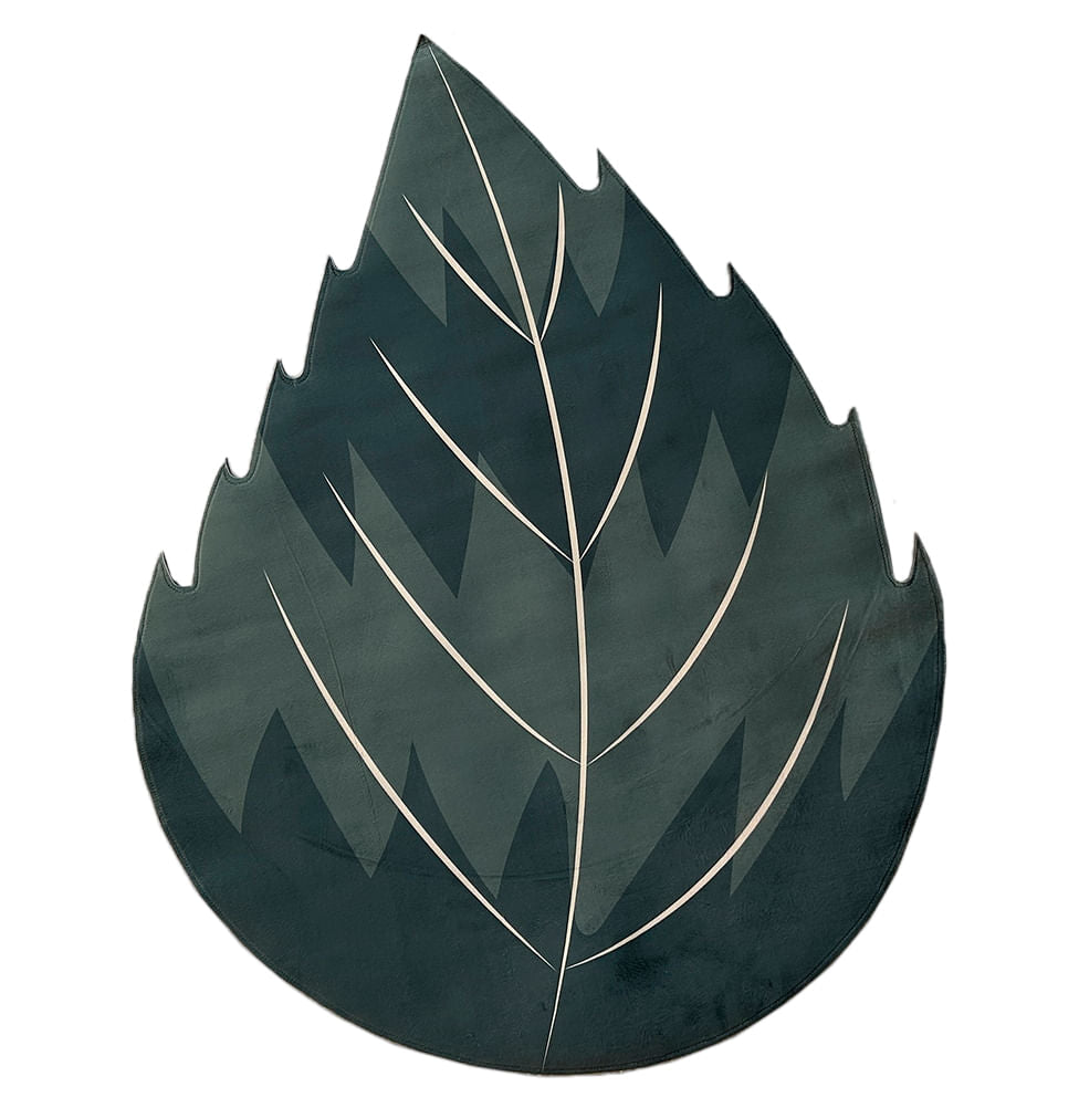 Tapete Infantil Folha Inverno Verde Playmat