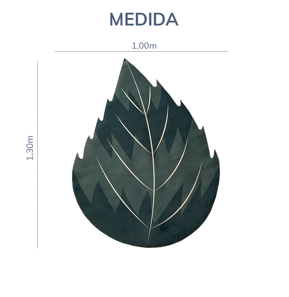 Tapete Infantil Folha Inverno Verde Playmat