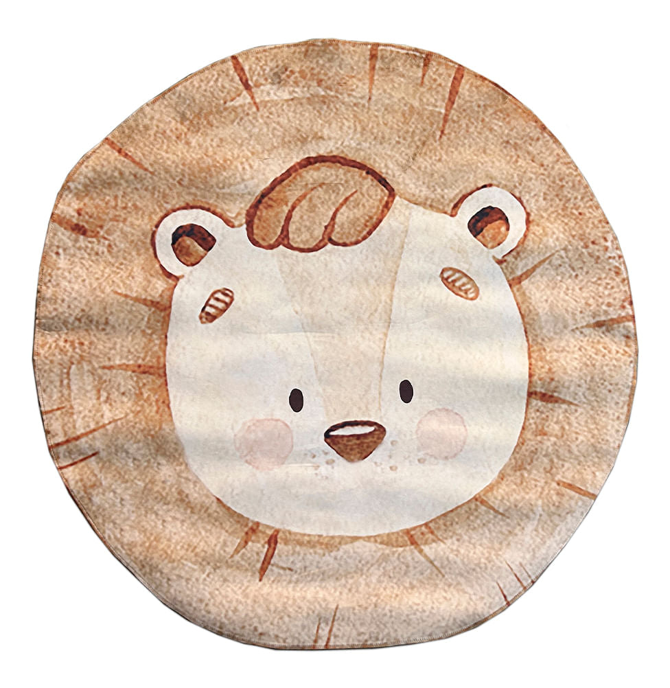 Tapete Infantil Leão Aquarela Playmat