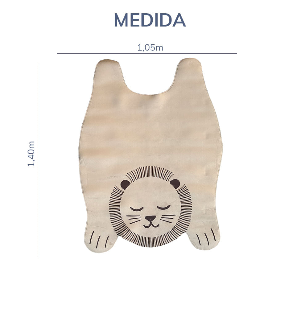 Tapete Infantil Leão Feliz Playmat